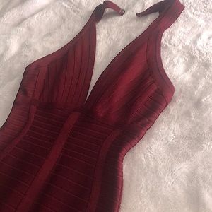 Herve Leger dress - Bordeaux